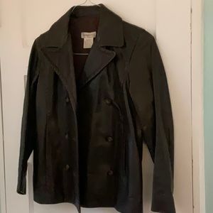 Bergdorf Goodman Brown Leather Jacket